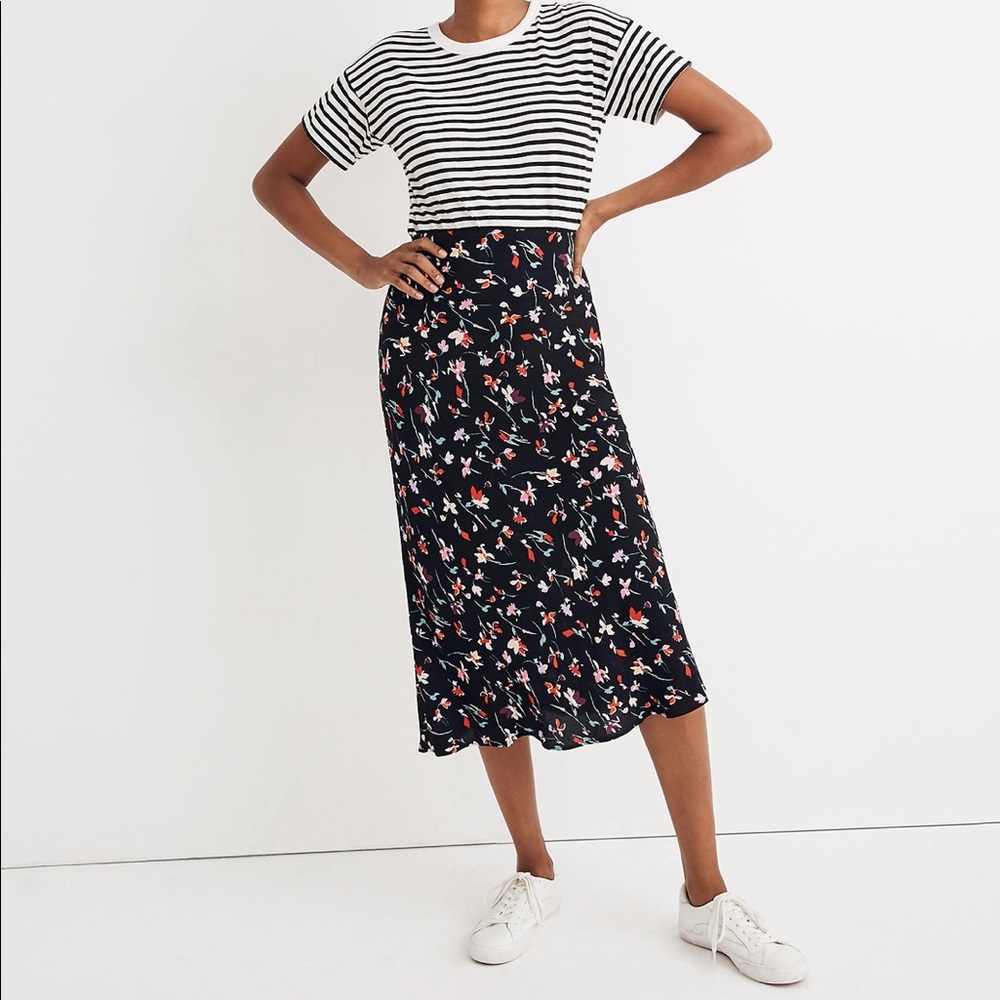 Madewell midi slip skirt